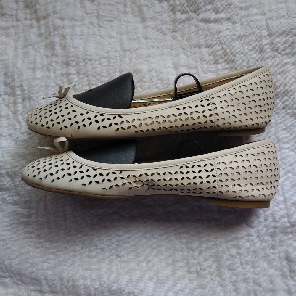 Michael Kors Leather Ballerina Flats - Picture 3 of 6